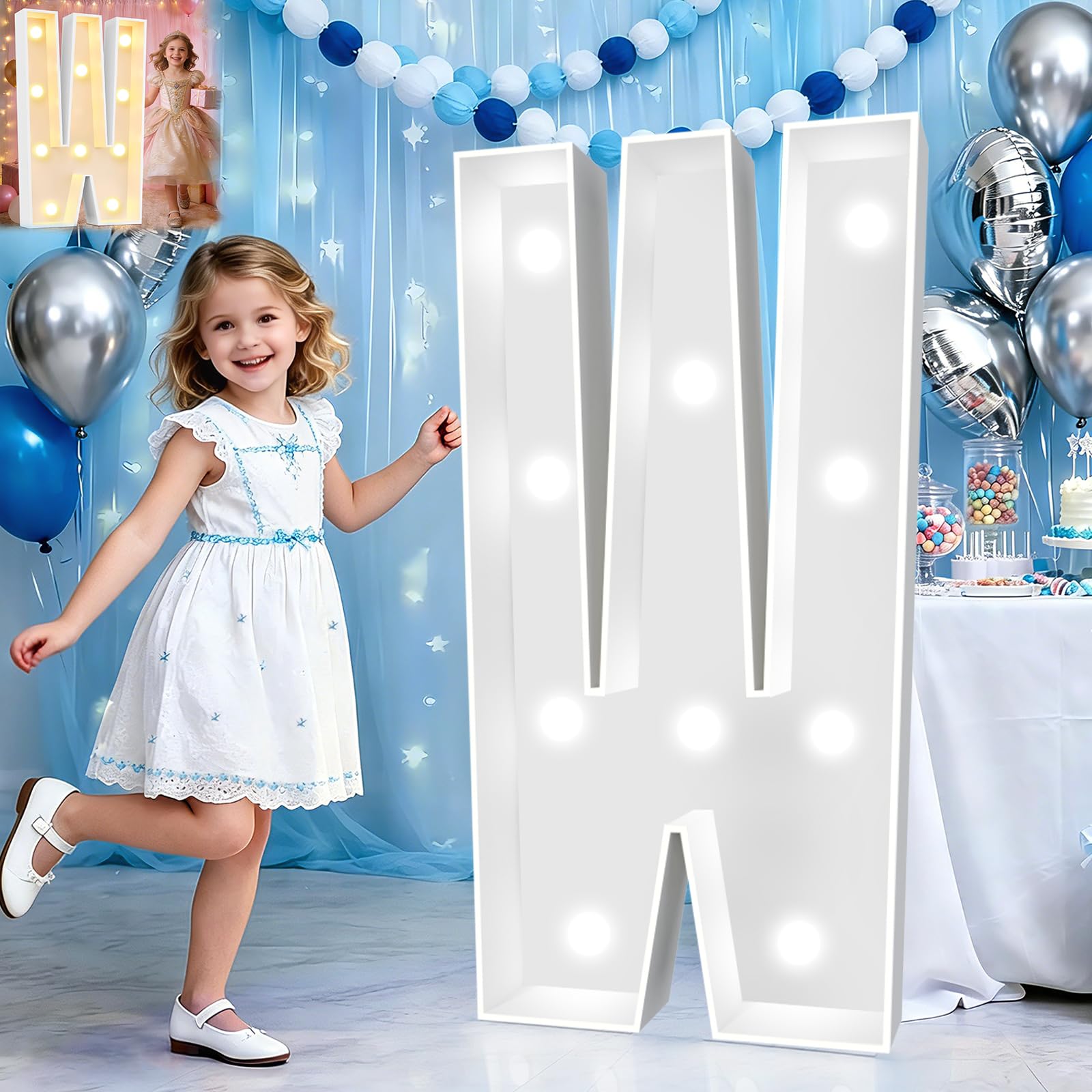 Photo 1 of Pooqla 3 FT Marquee Letter W Light