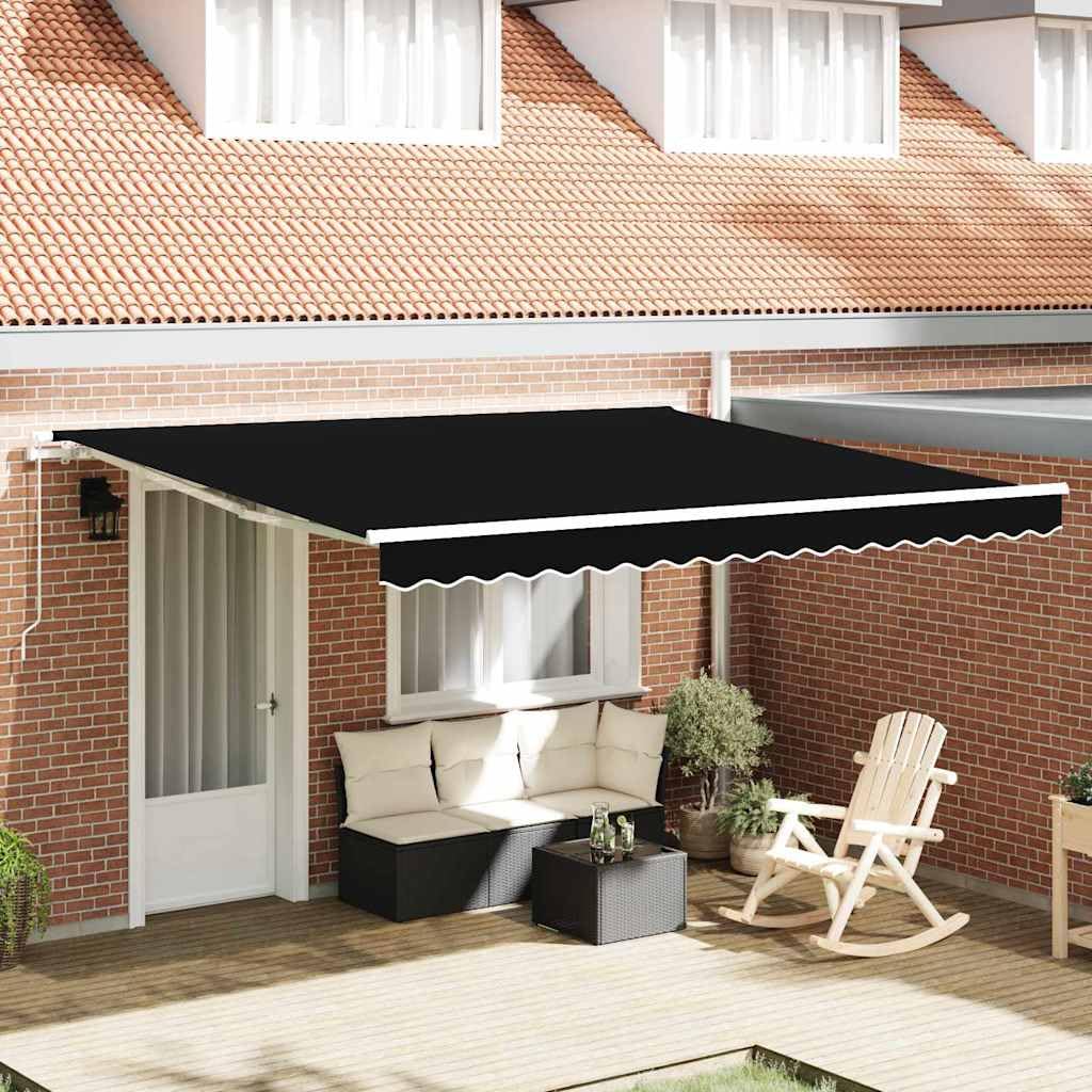 Auvent rétractable manuel pour repas de famille ombragés sur la terrasse