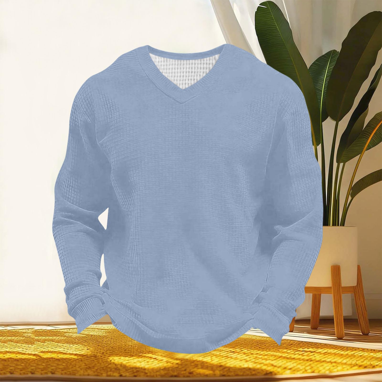 Generisch Sommer Hemd Herren Leinenhemd Herren Einfarbig Leinen Hemden Langarm mit Tasche Business Hemd Regular Fit Langarmshirt Lässig Freizeithemd Leichte Leinenshirt Atmungsaktiv Strandhemd