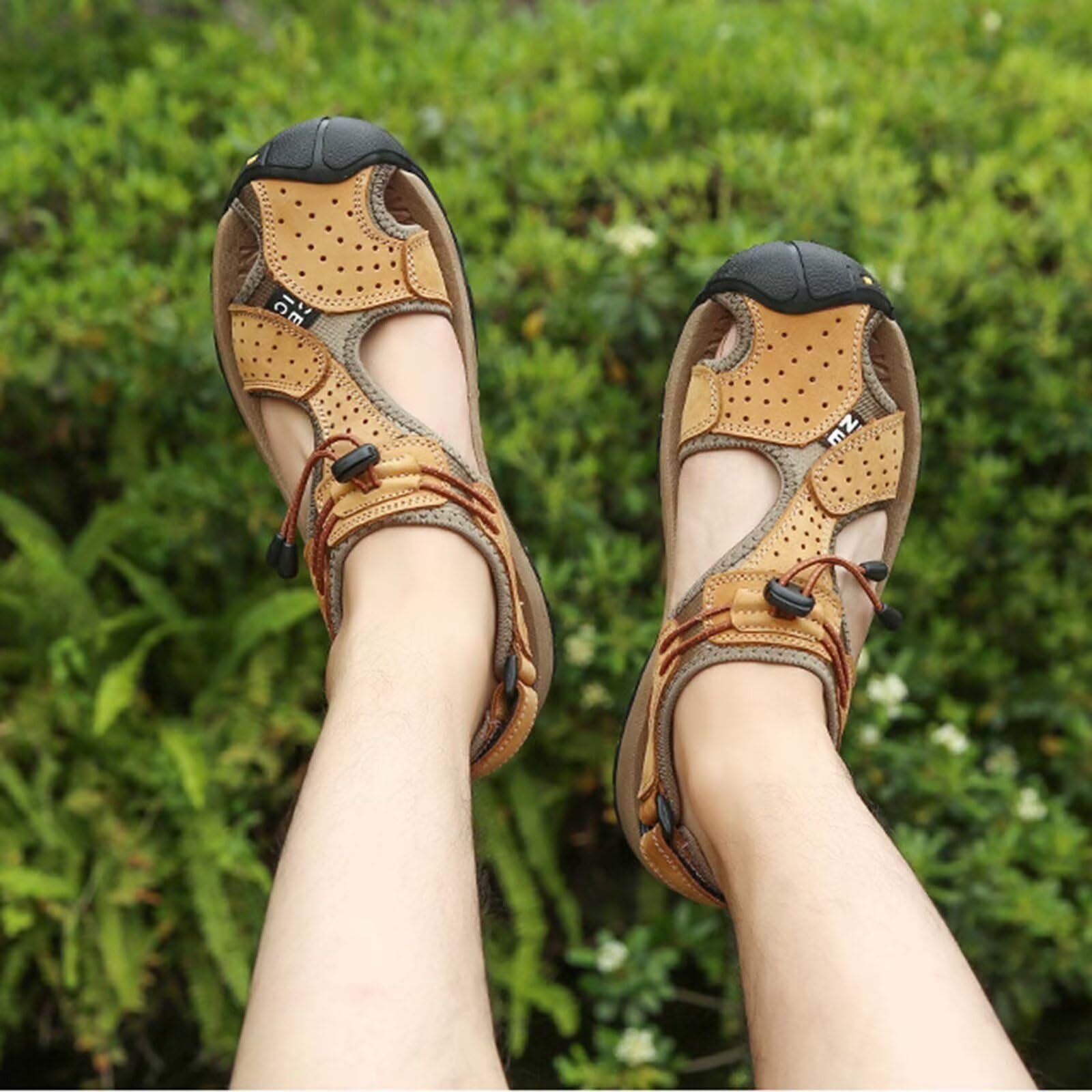 Rivccku Sandalias Deportivas Hombres para Verano Exterior Senderismo Antideslizantes Trekking Deportivas Casuales Sandalias de Playa