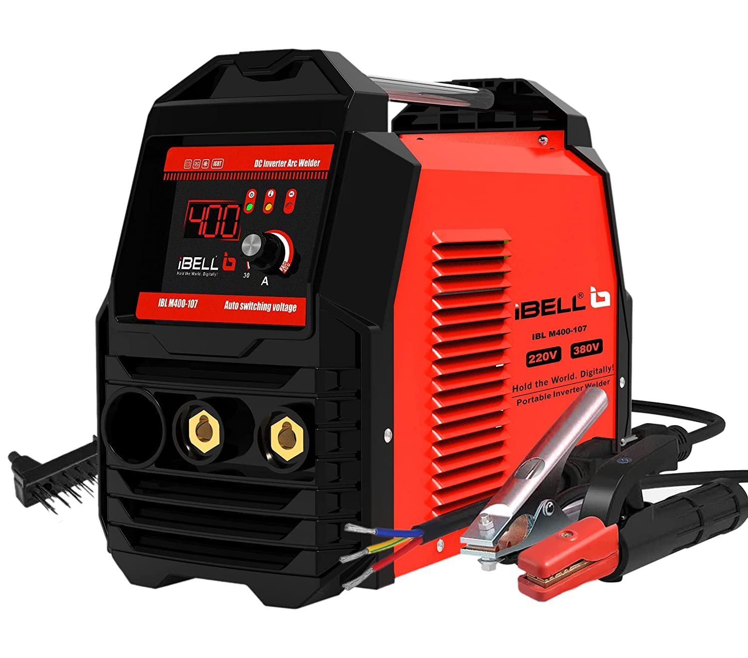 Sponsored Ad - iBELL IBL M400-107 Dual-Phase 400A Inverter ARC Welding Machine, 220V Home & 380V Industrial Power, IGBT, Hot Start, Anti-Stick, Arc Force, Ideal for Heavy Duty Welding, 2-Year Warranty
