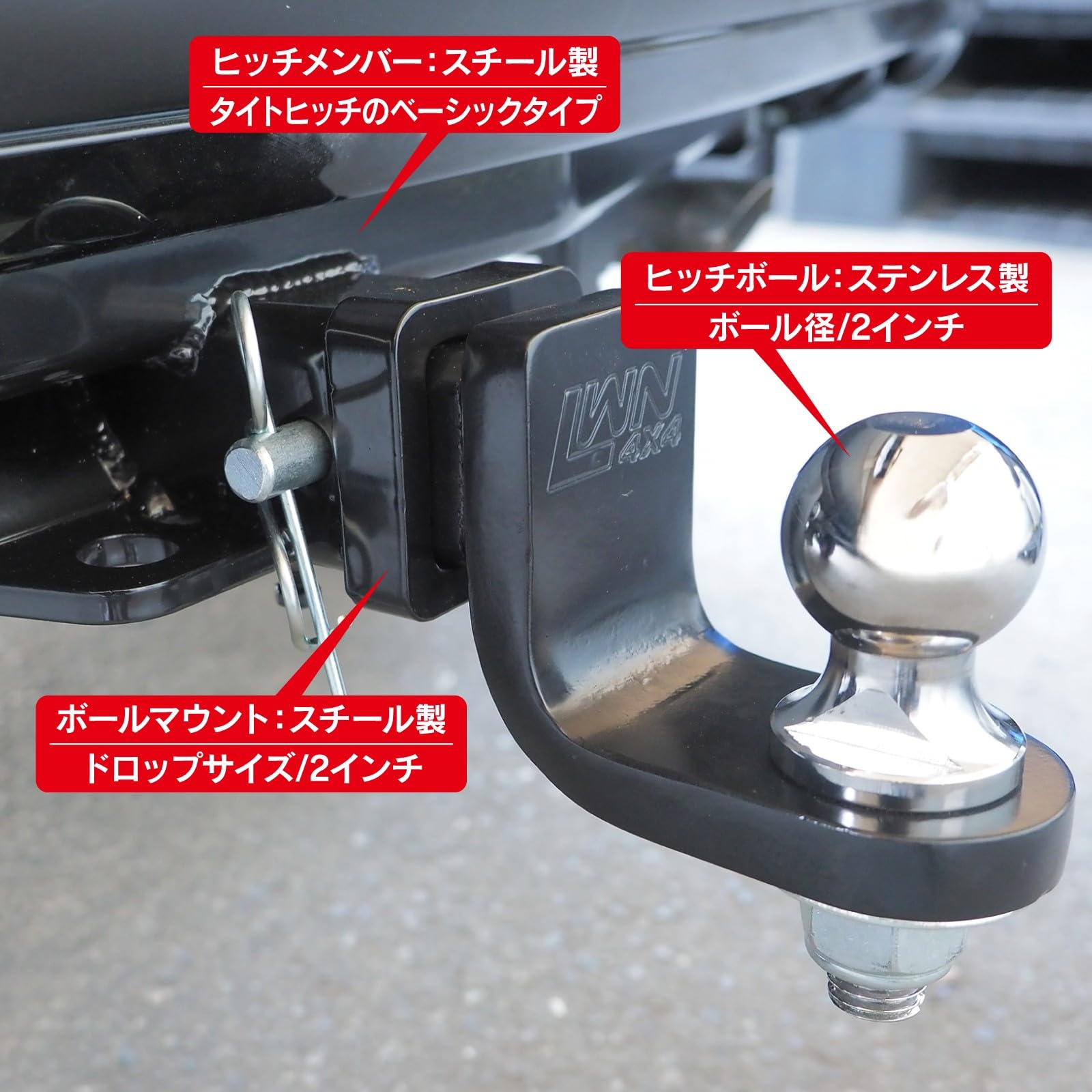 Amazon | 【くるまドットコム】プロボックス 160系 ヒッチメンバー