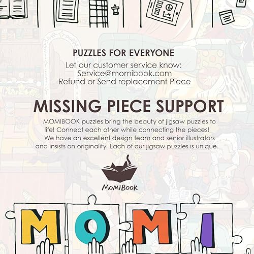 Miniatura 6 de MOMIBOOK Rompecabezas para adultos de 1000 piezas de la casa mágica encantada, imagen de pintura, difícil desafiante, difícil imposible, juguetes