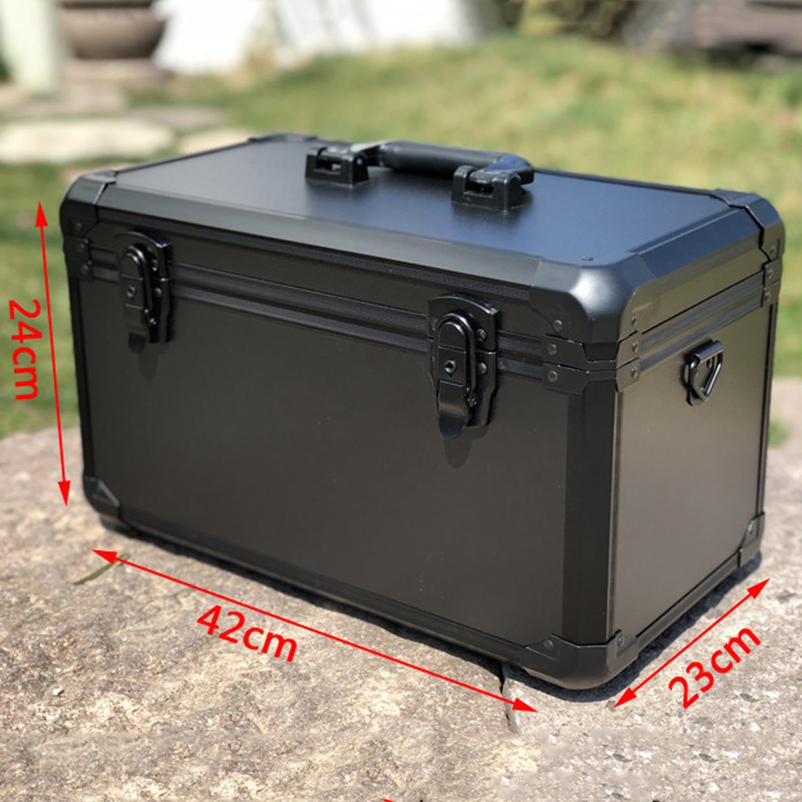 Maletín de herramientas portátil y fácil de usar, maletín de aluminio con asa para guardar equipos electrónicos y otros maletines rígidos para, METRO
