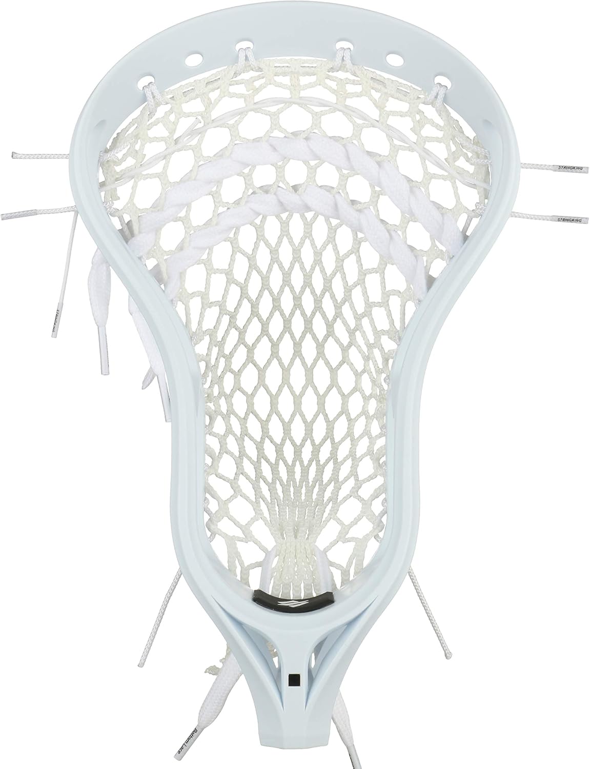 StringKing Men's Legend Intermediate Lacrosse Head Strung with Type 3s Mesh (White/White) : Sports & Outdoors