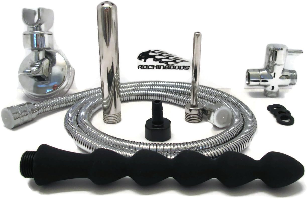 Enema Shower System VaginalAnalColon Douche with 4