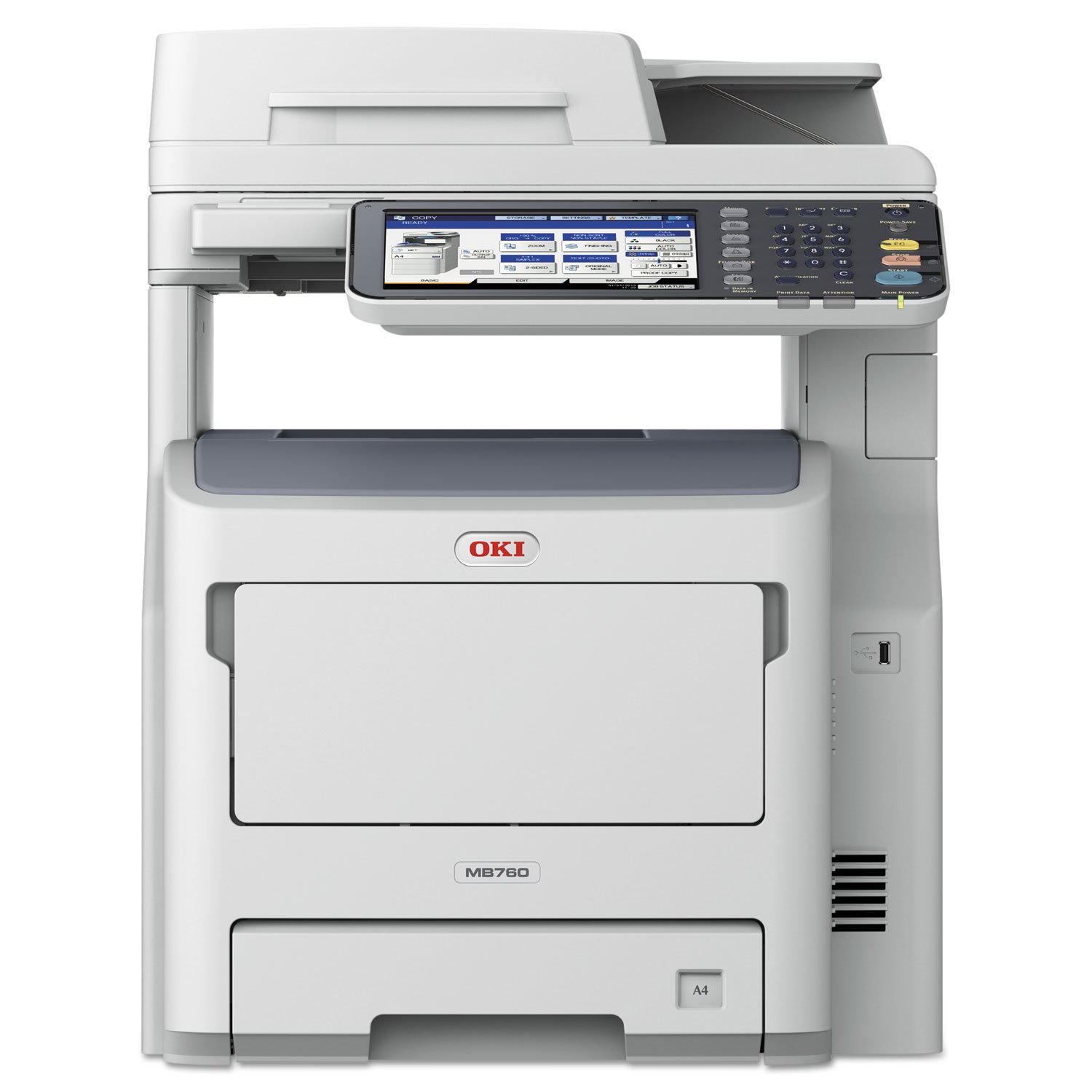 Oki Data Mb760+ Workgroup Mono MFP 49Ppm 120V E/F/P/S