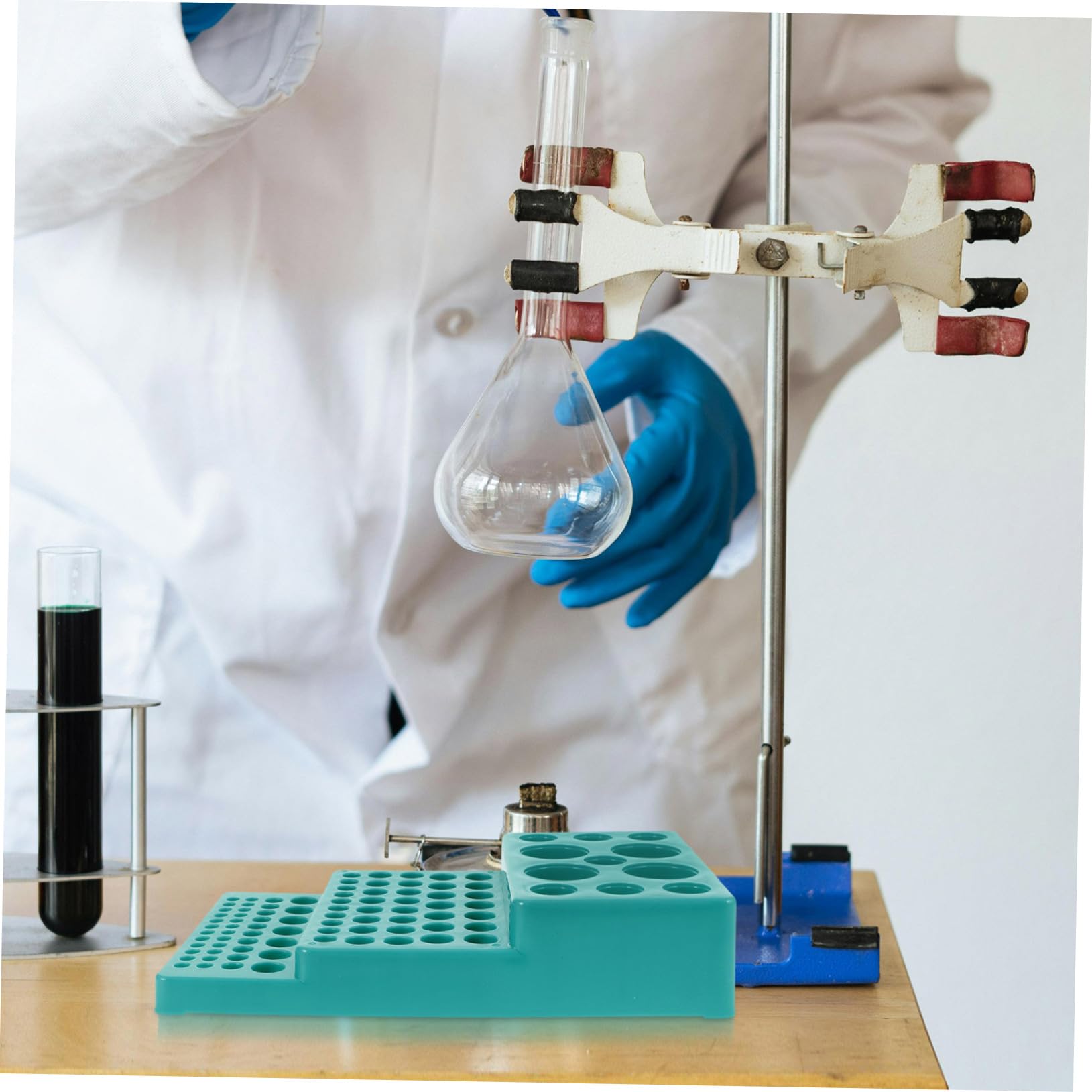 ULTECHNOVO 5st Gestell Für Zentrifugenröhrchen Rohrgestell Aufbewahrungsorganisator Für Reagenzgläser Probenröhrchenständer Präsentationsständer Für Reagenzgläser Reagenzglashalter Plastik
