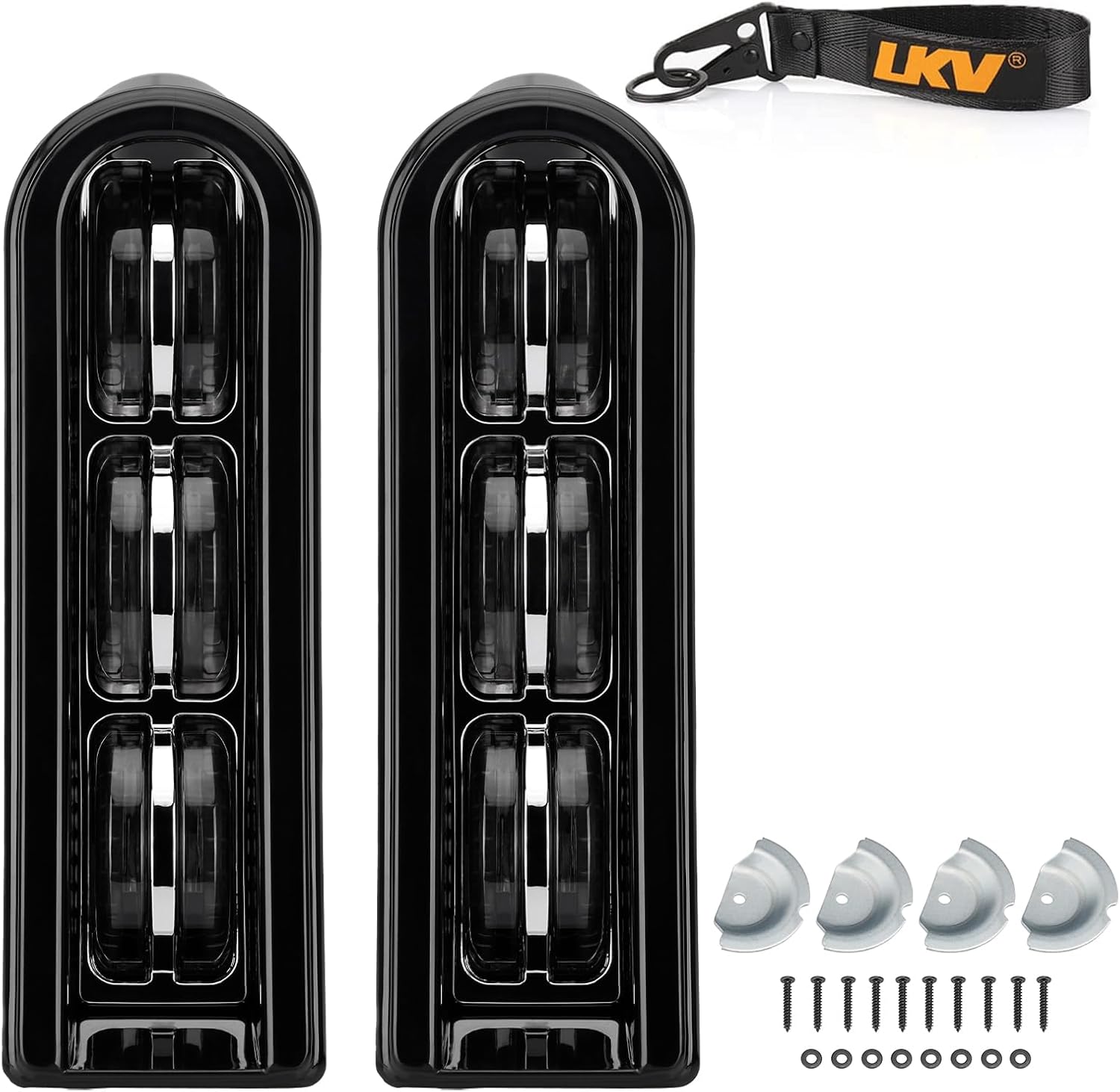 LKV Motorcycle Rear Saddlebag Accent LED Light Reflector