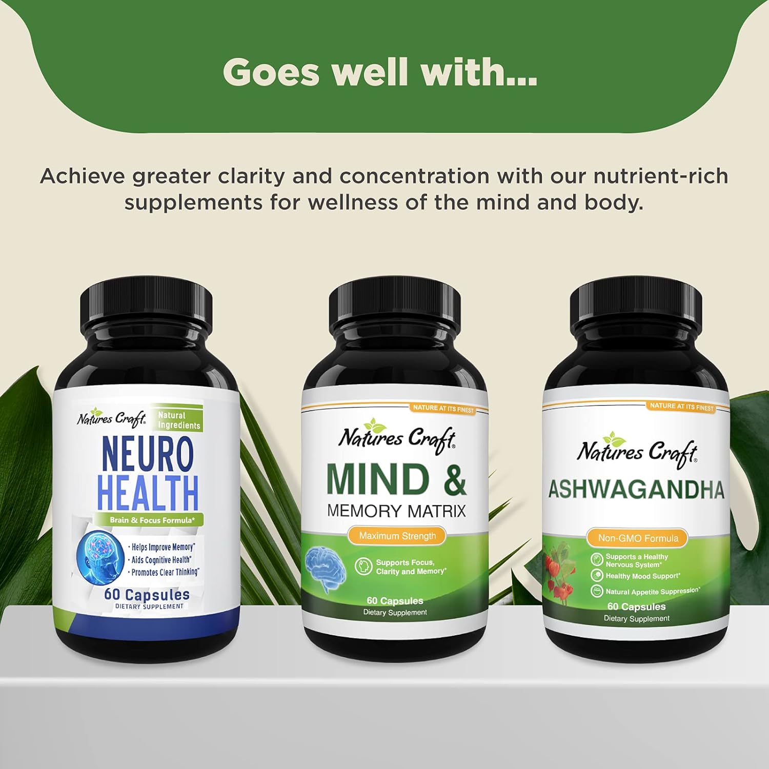 Kava Kava Nootropic Brain Supplement - Kava Kava Capsules Herbal Mood Support Supplement for Brain Support Stress Relaxation Sleep Support and Brain Fog - Kava Root Extract Brain Health Supplement : Health & Household