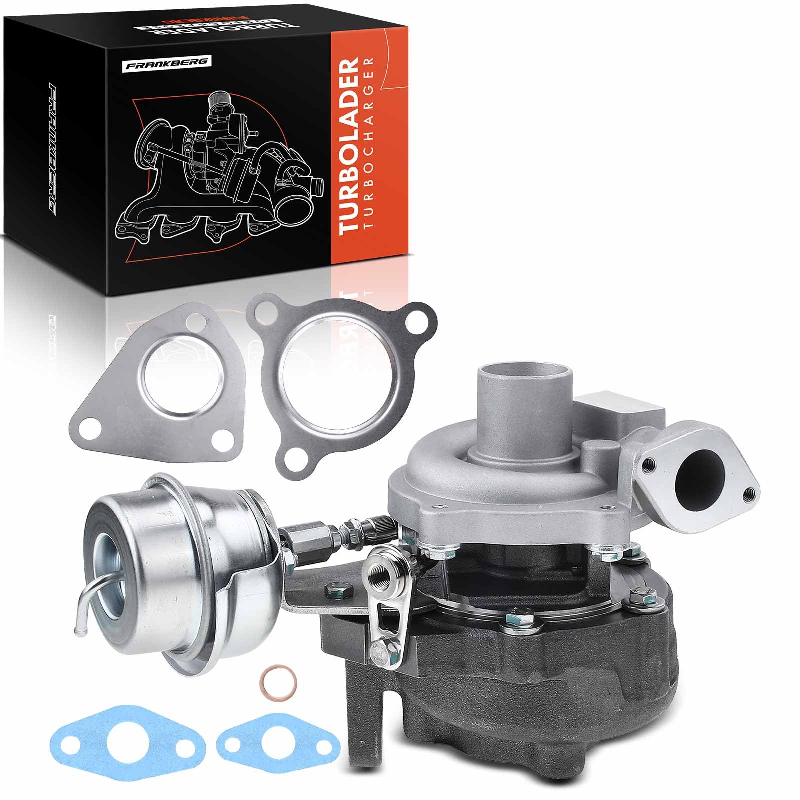 Frankberg Turbocompressore 5435-970-0014 | Compatibile con: Corsa D S07, Idea 350, Doblo Box/MPV 223, Astra H GTC A04, Linea 110 323, Doblo MPV 119 223