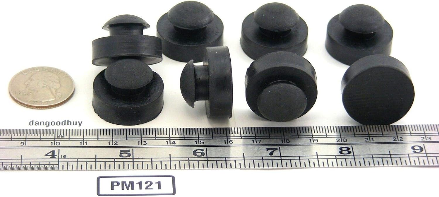KapOD Grommets and Hole Plugs 8 Large Rubber Pushin Ridged Stem