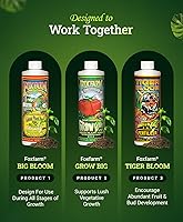 Vista 5 de FoxFarm Fertilizer Soil Trio Liquid Nutrient: Tiger Bloom, Grow Big, Big Bloom Botellas - (Paquete de 3-1 pinta)