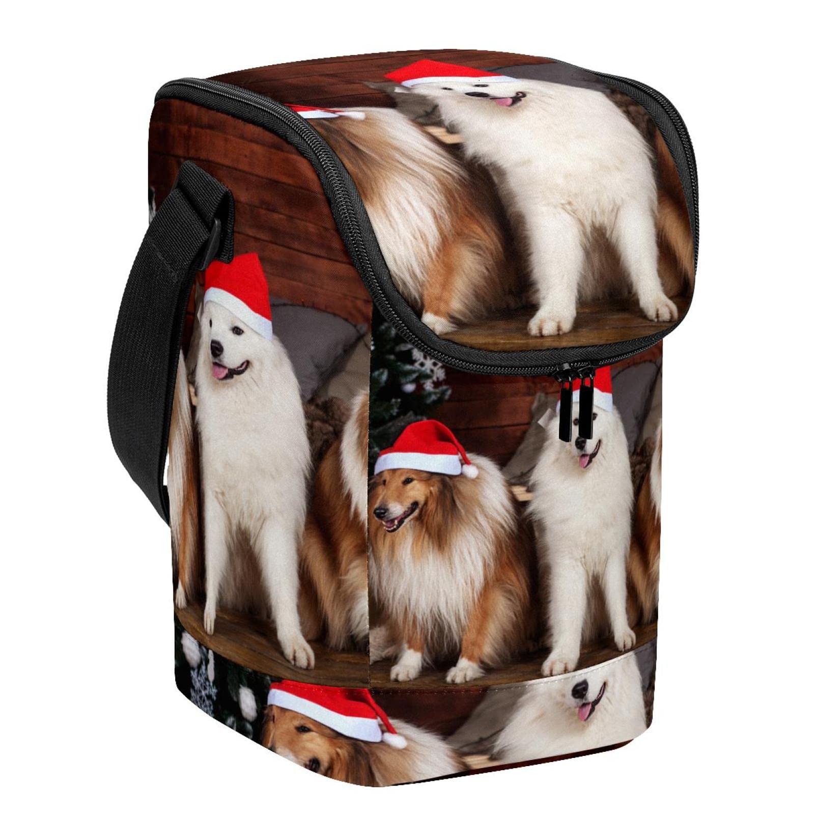 Bolsa de almuerzo de Navidad para perro con cremallera térmica infantil y adulto