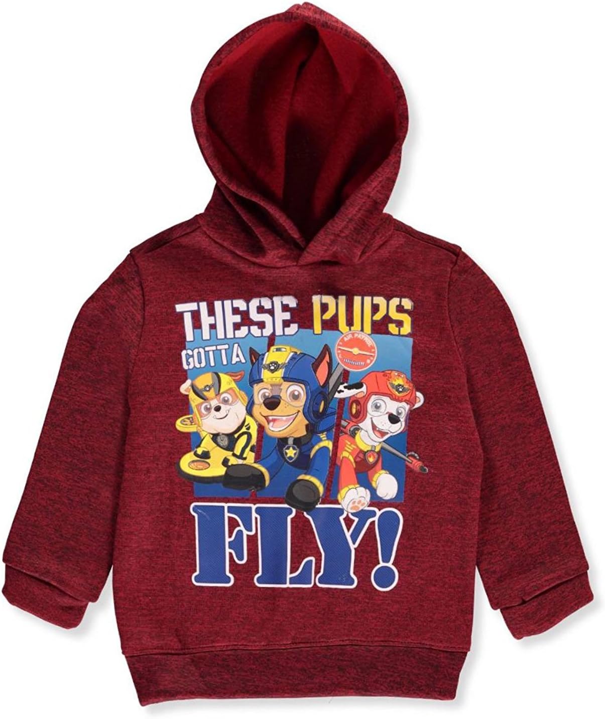 Nickelodeon Toddler Boys Burgundy Size 2T-4T PAW Patrol Hoodie Sweatshirt (4T)