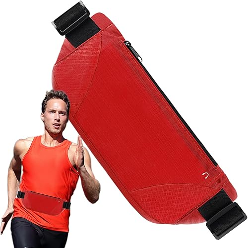Miniatura 7 de Belt Bag, Waist Bag Leather, Waterproof Adjustable FannyBag, Sturdy Lightweight Comfortable Sports Storage Belt Pouch for Men, Women, Teens and
