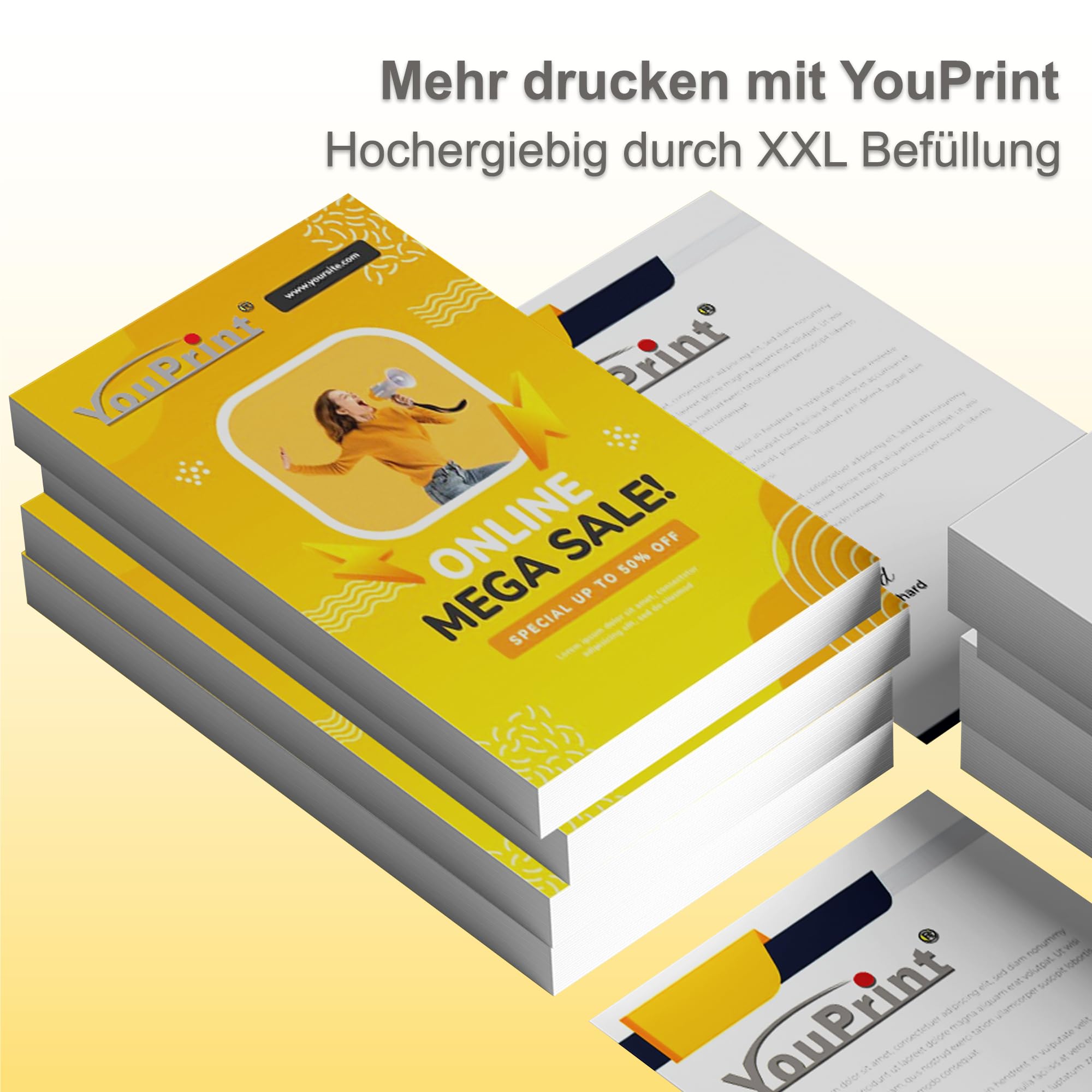 24 YouPrint Druckerpatronen für Canon PGI-580 CLI-581 XXL incl. Photo-Blau passend für die Drucker Canon Pixma TS8150, TS8250, TS8350(a), TS8351(a), TS8352(a), TS9150 Multipack Canon 580 581