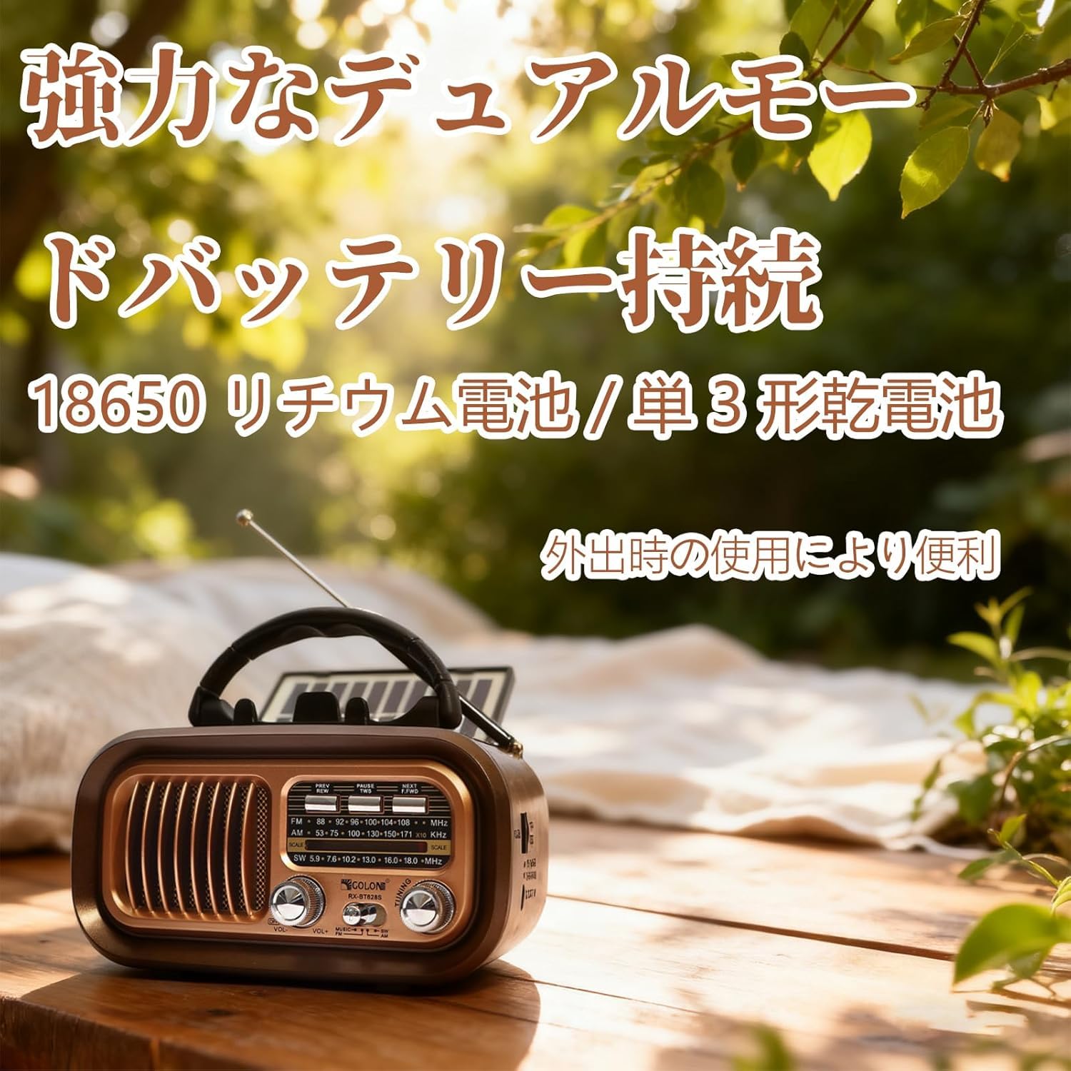 Amazon.co.jp: QuorrixTech ポータブルラジオ 小型ラジオ FM/AM/SW