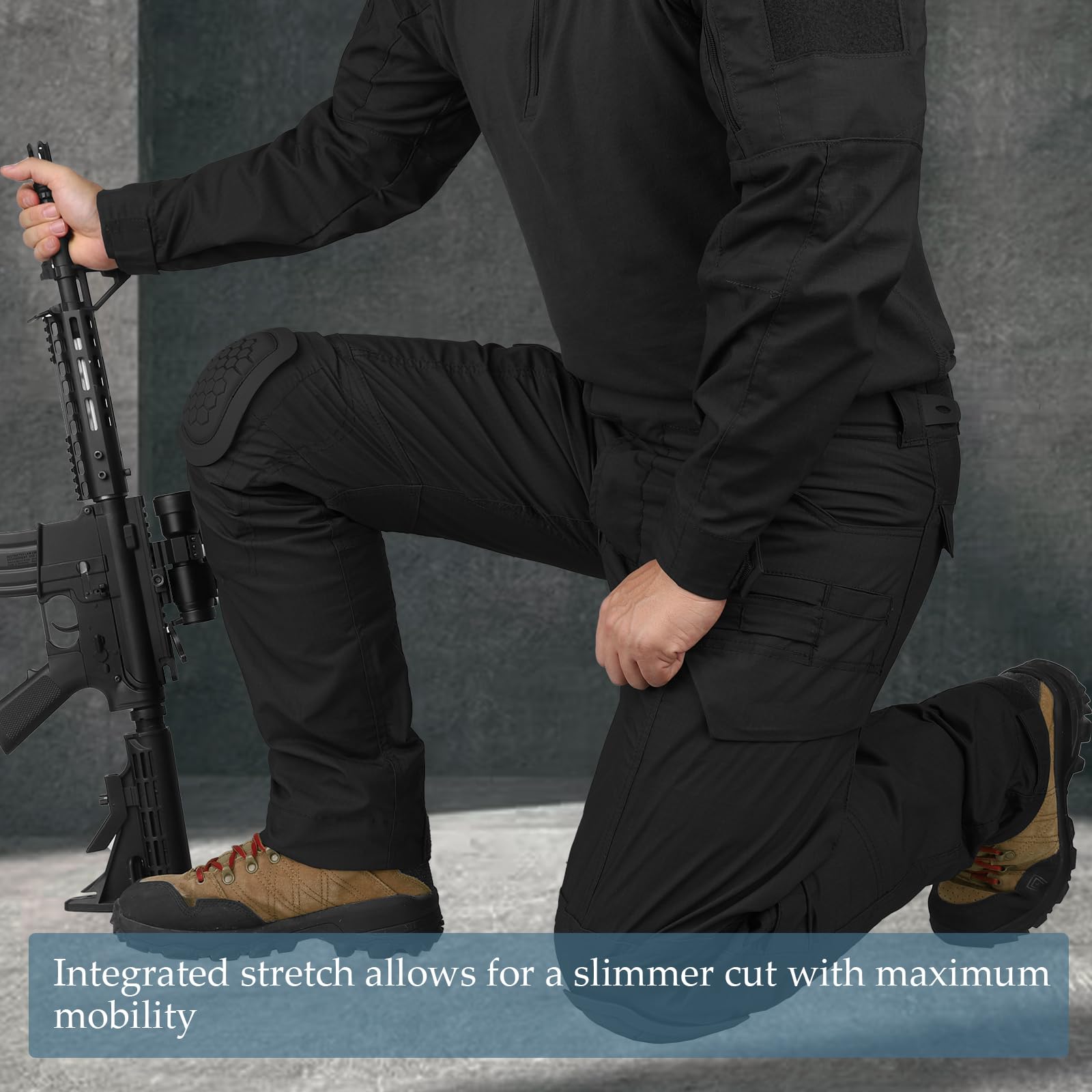 KRYDEX Gear Herren Taktische Hose mit Knieschoner G4 Kampfhose für Outdoor Airsoft Kampf Jagd