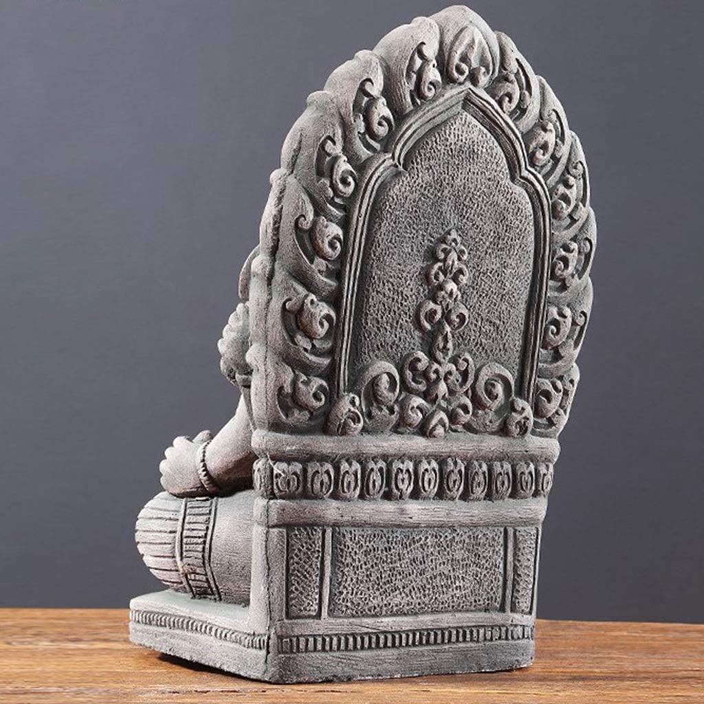 Amazon.co.jp: 工芸品の彫刻 置物 タイの神像ガネーシャ仏像樹脂彫刻