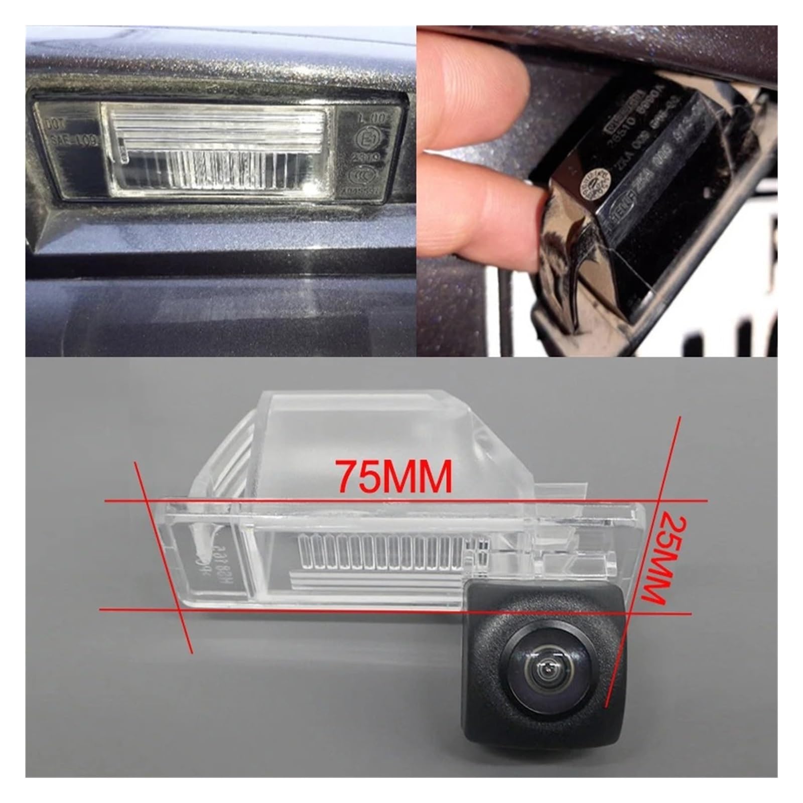 Kamera cofania kamera cofania kamera cofania HD noktowizor zamiennik do Nissana do Sunny N17 Versa Sedan 2011 2012 2013 2014 kamera zapasowa (kamera z filtrami) (kamera)