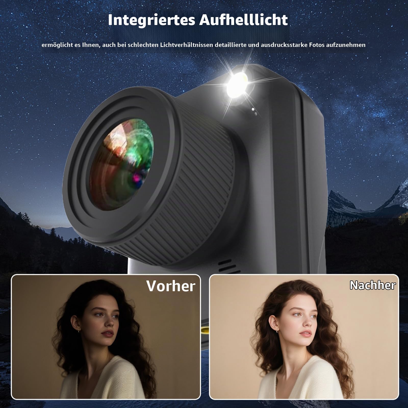 4K Zeitraffer Kamera, 3200W, IP66 wasserdichte Zeitrafferkamera mit 6 Monate Akkulaufzeit, 64GB TF-Karte, 2 Zoll Kippbildschirm, Makroaufnahme, Für Die Aufzeichnung Bauarbeiten, Wetter und Pflanzen