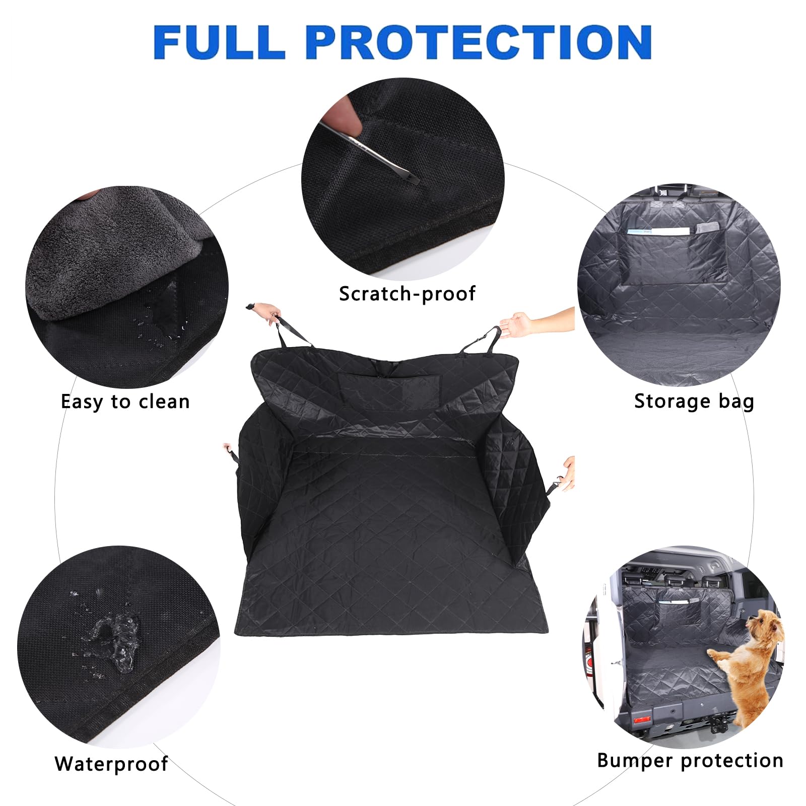 Protector de maletero de coche para perros, funda para maletero de coche con parachoques y protección lateral, impermeable, antideslizante, multicapa, compatible con Ineos Grenadier 2020-2024,