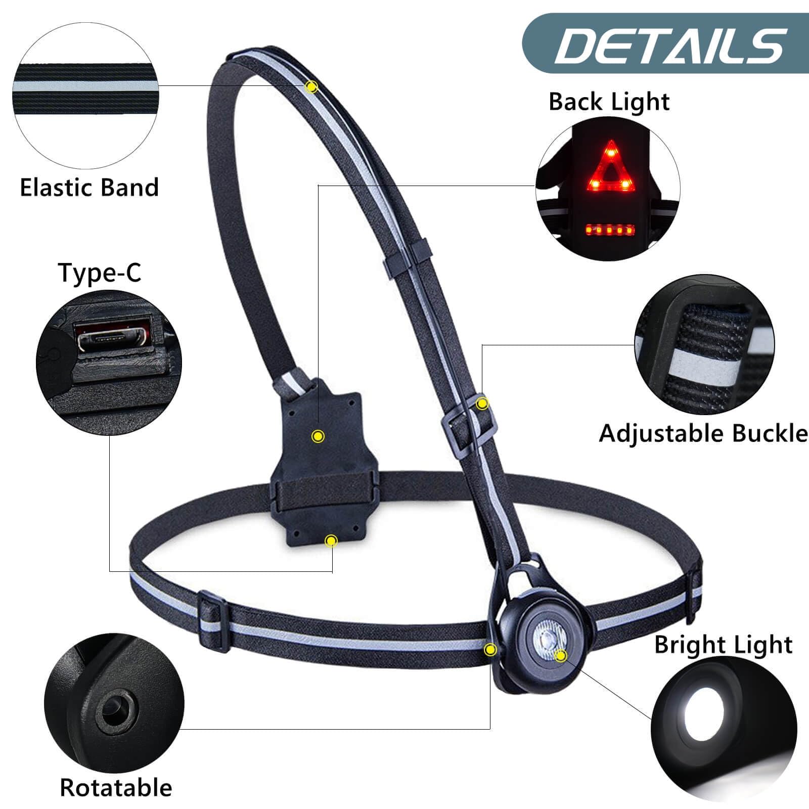 Borstlamp voor hardlopen RunLight 900 USB V2