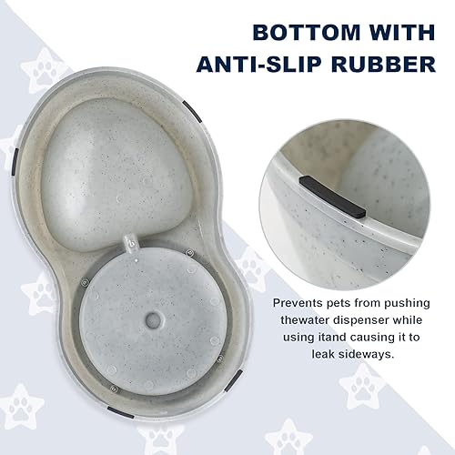 Miniatura 6 de Water Dispenser Station for Large Dogs and Cats, 3 Gallon Gravity Automatic Feeder, Large Size Dog Drinking Fountain