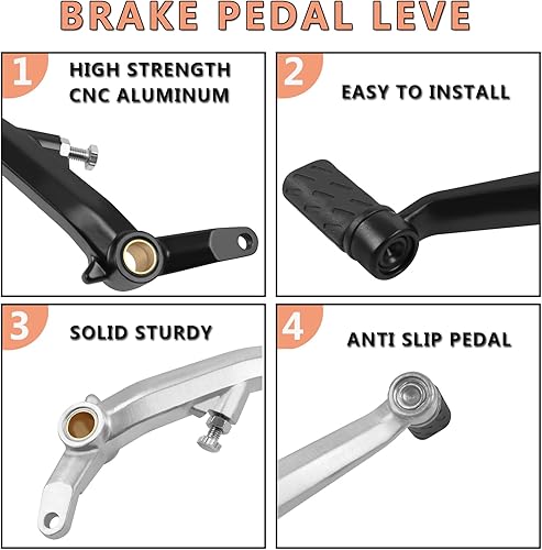 Miniatura 2 de BAIONE Pedal de freno de motocicleta reemplazo de palanca de freno para Ducati DIAVEL Multistrada 1200 todo el año Pedal de palanca de freno