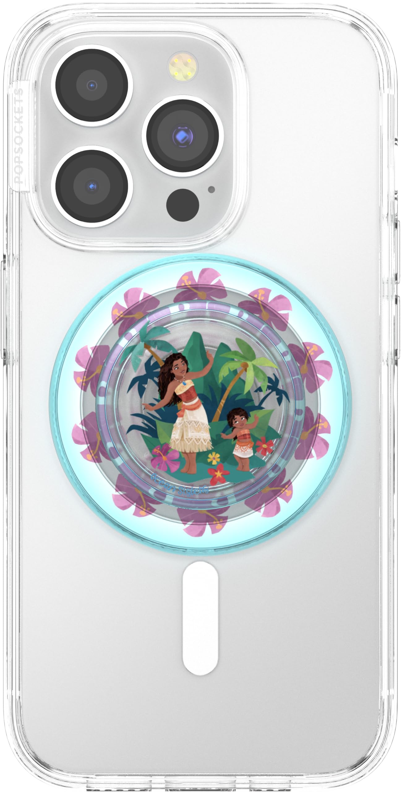 PopSockets runder Telefongriff kompatibel mit MagSafe, Adapterring im Lieferumfang enthalten, Telefonhalter, kabelloses Laden kompatibel… – Ansicht 2