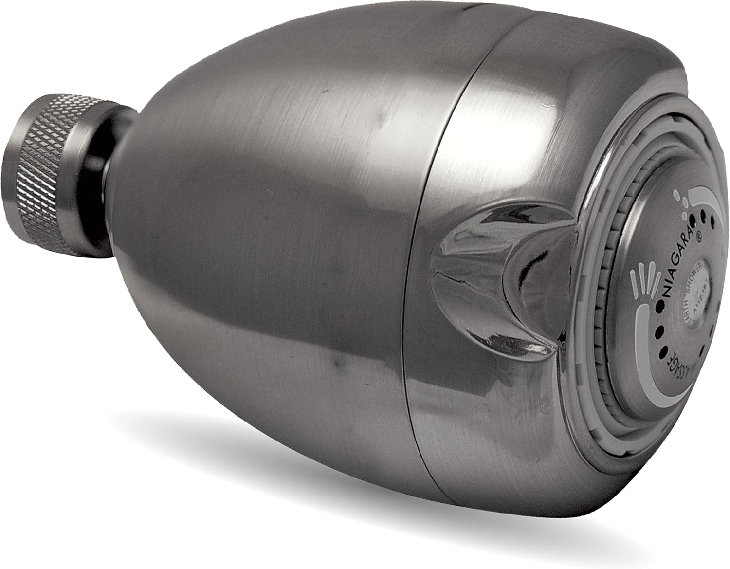 Niagara Conservation N2915BN Earth Spa 3-Spray with 1.5 GPM 2.7-in. Wall Mount Adjustable Fixed Shower Head in Brushed Nickel, 1-Pack | Bathroom Shower Head Sprayer with Pressure Compensation