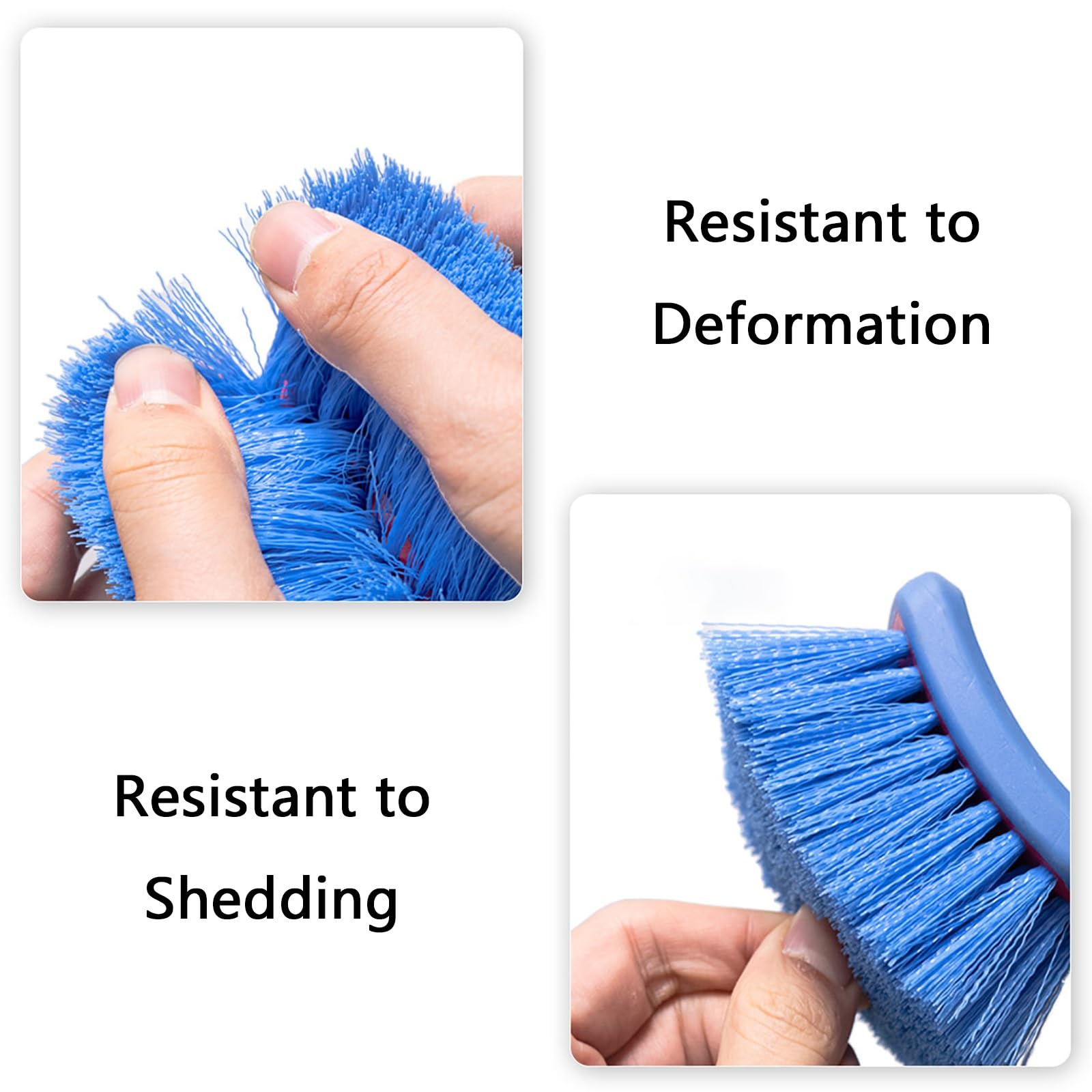 Spazzola per Pneumatici per Detailing Auto, Spazzola per La Pulizia Degli Pneumatici, Impugnatura Antiscivolo, Efficace e Resistente, per Uso Domestico o Autolavaggi(3pcs)