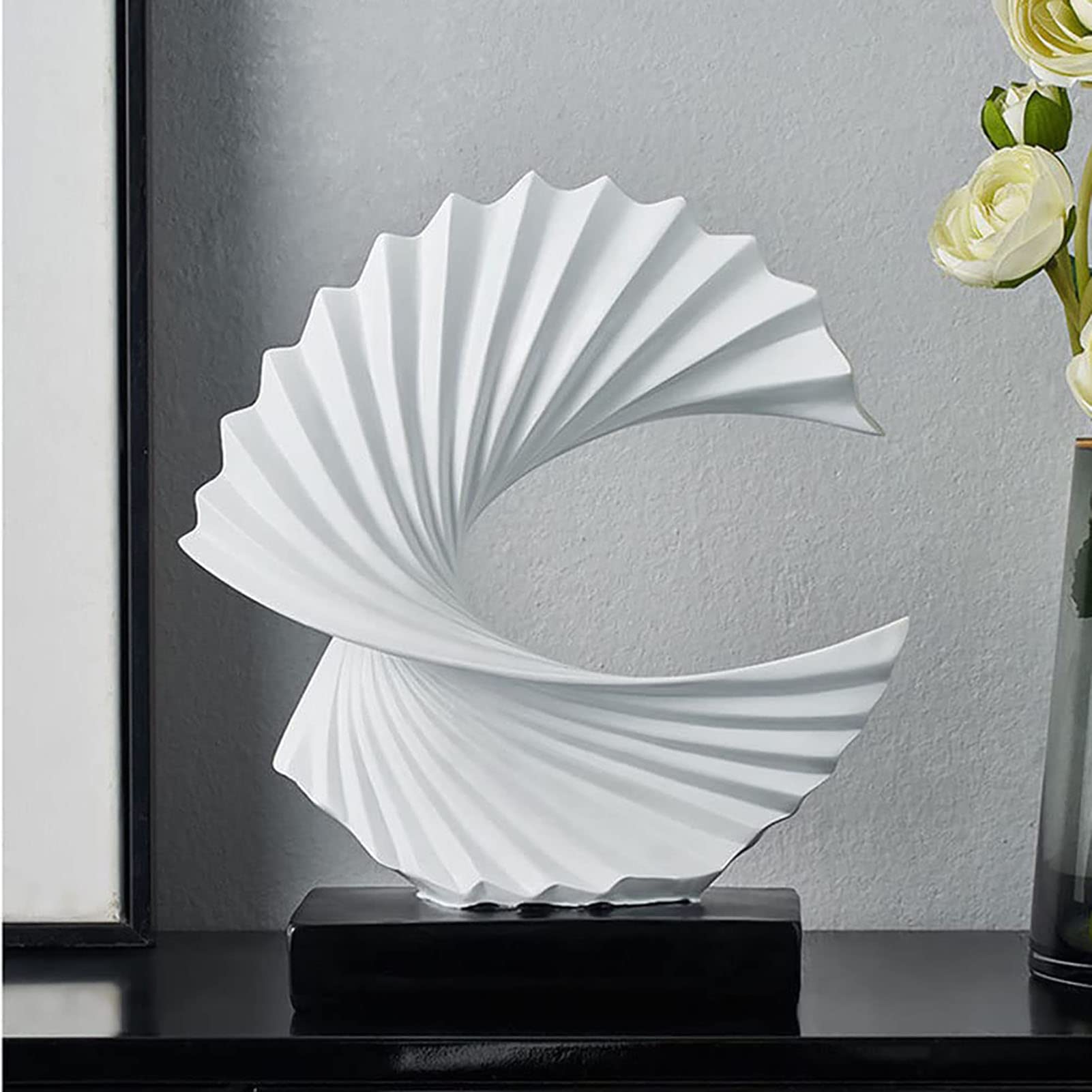Hengqiyuan Acentos Modernos, Escultura Abstracta, Ola Oceánica, Esculturas Abstractas de Arte para Decoración del Hogar, Decoraciones Elegantes para Sala de Estar, Dormitorio, Escritorio de Oficina