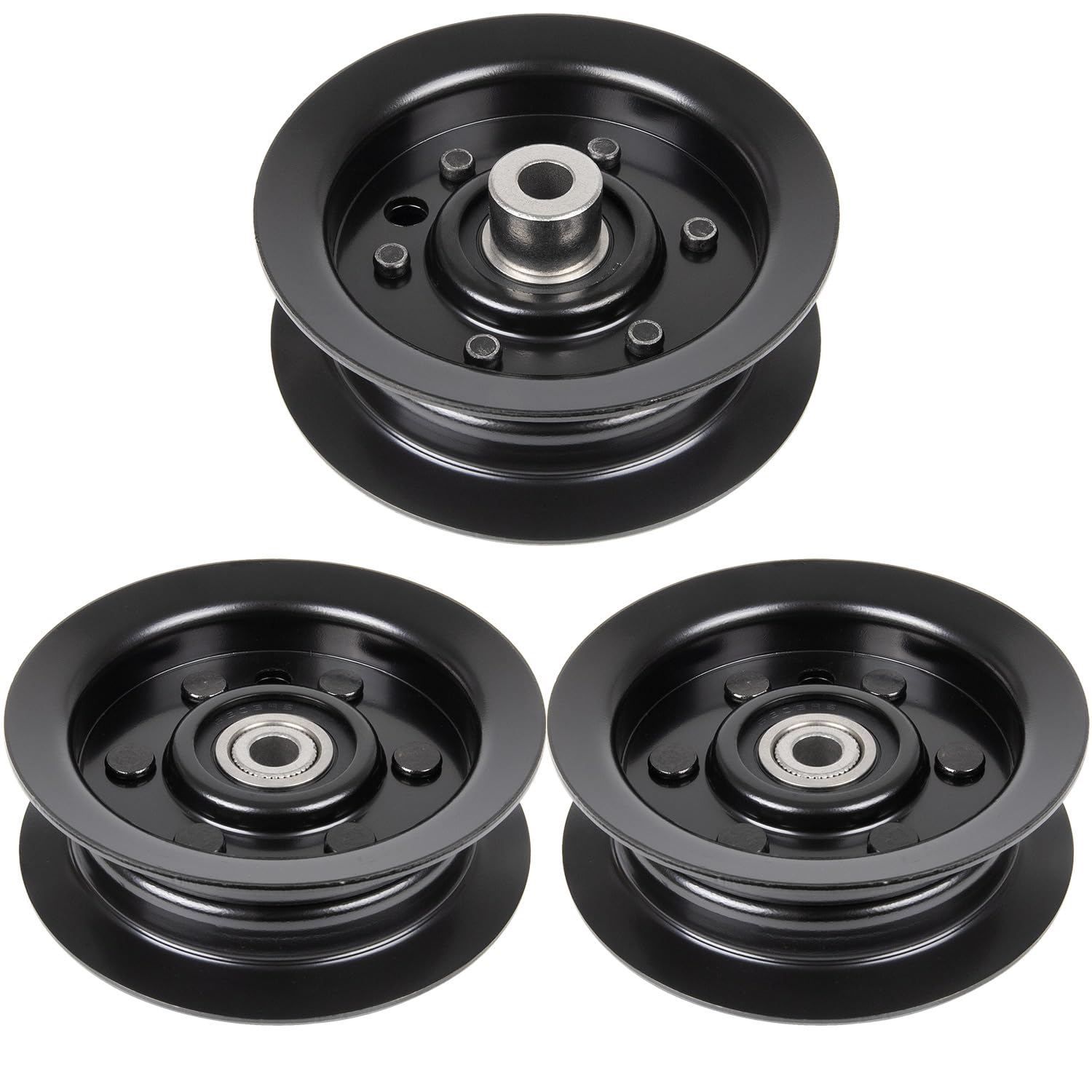 RANSOTO 106-2175 132-9420 Flat Idler Pulley Compatible with Exmark Toro 50" 54" Lawn Tractor Deck Quest E-Series S-Series Timecutter