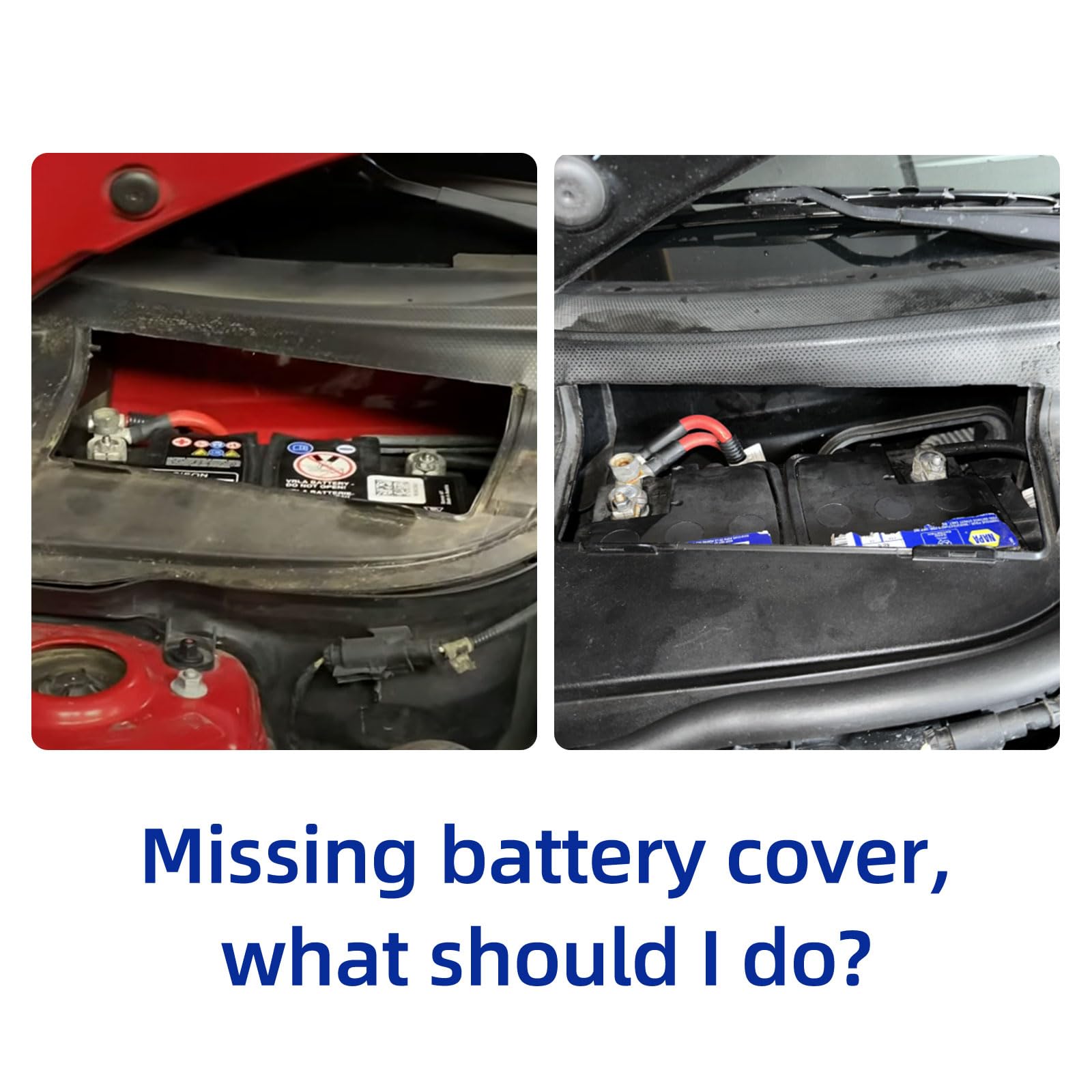 DIY Battery Cover Right Passenger Side Apron Firewall Cowl Replacement Battery Cover for Mini Cooper S R55 R56 R57 2008 2009 2010 2011 2012 2013 2014 2015