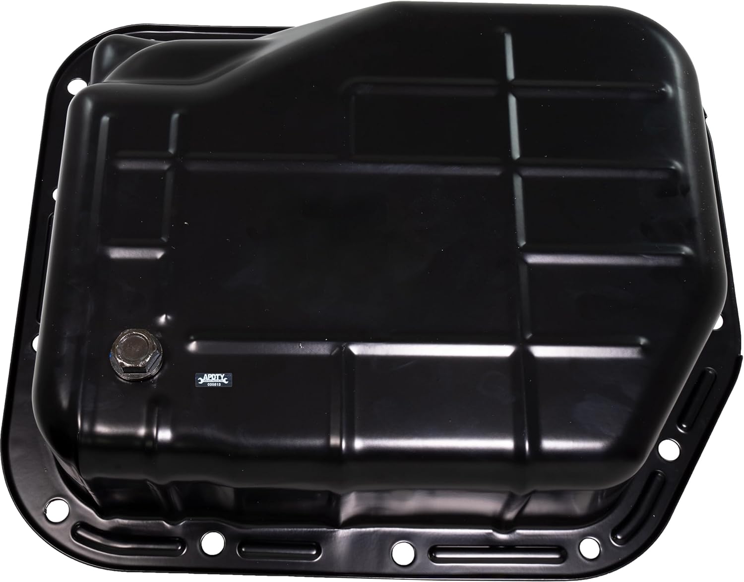 APDTY 112743 Automatic Transmission Fluid Oil Pan (Upgraded Design With Drain Plug) Compatible With 42RE Auto Trans On Select Dodge Ram Dakota Durango Trucks & Vans, 1993-2004 Jeep Grand Cherokee