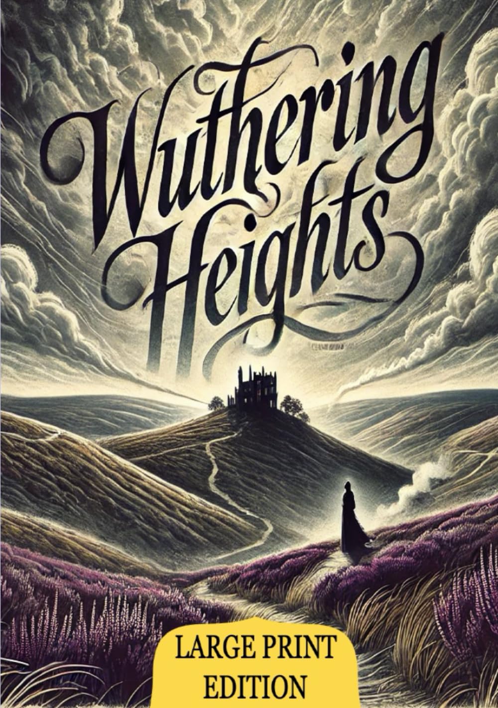 Wuthering Heights (Large Print Edition): A haunting tale of passion, revenge, and the destructive power of love set against the wild moors of Yorkshire