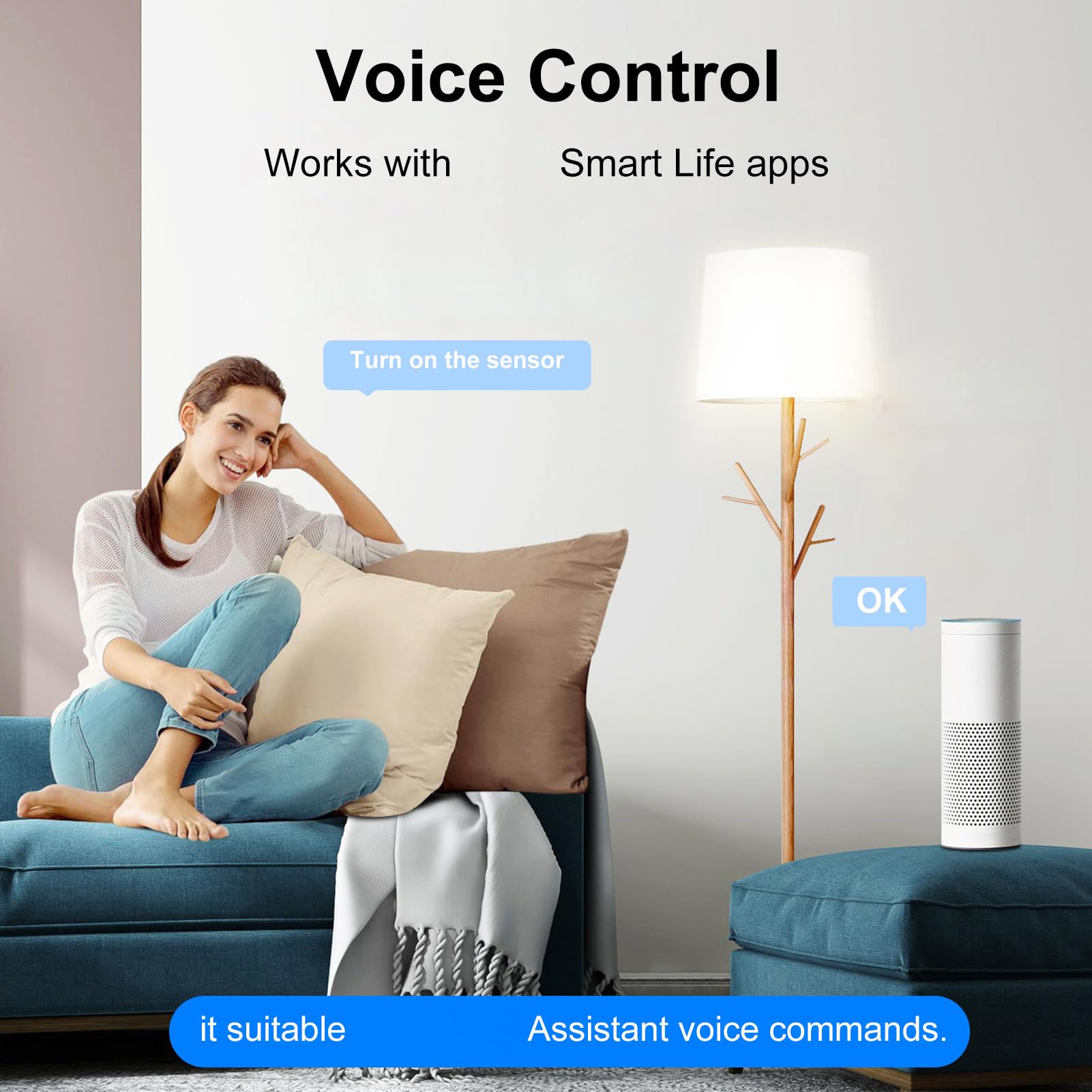 LICAEVEY Intelligentes Thermostat mit Gruppensteuerung für Große Räume, Tragbares Zigbee+RF-Thermostat für Bis zu 8 Heizkörper, Kompatibel mit Tuya-App und Fernbedienungssensor (SEA889-WIFI(TY))