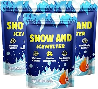 Snow & Ice Melter, Pet-Friendly Ice Remover for Driveway, Concrete, Sidewalk, and Outdoor Spaces, Prevents Re-Freezing, Anti-Icing Protection for Outdoor Spaces (3)