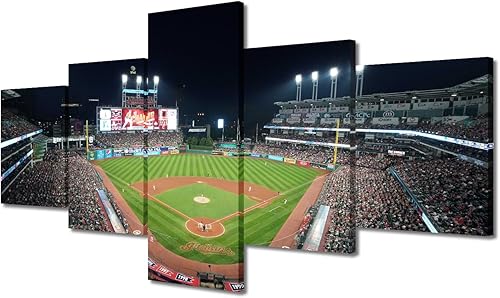 Miniatura 240 de Decoración de pared, lienzo para estadio deportivo de Estados Unidos, arte de pared moderno Fenway Park en Boston, arte de pared para oficina, sala