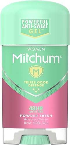 Mitchum For Women Power Gel Desodorante Antitranspirante Polvo Fresco 2.25 oz (Paquete de 8)