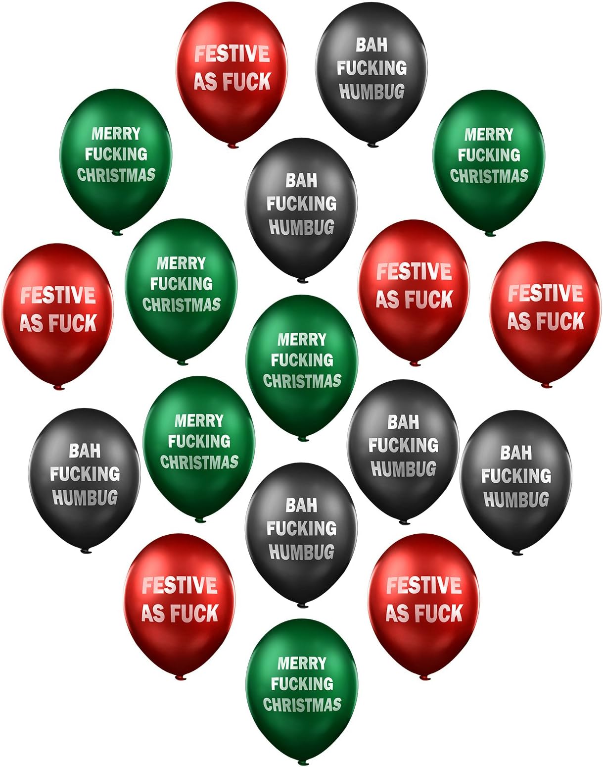 The Christmas Balloon Bulging Sack Megapack - Secret Santa, stocking filler rude balloons