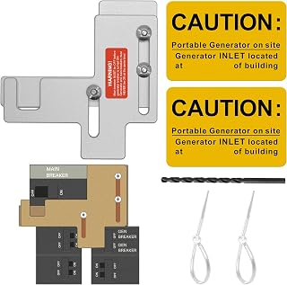 Generator Interlock kit Suitable for Murray or Siemens 150 amp or 200 amp Panels, 7/8-1 1/4 inches Spacing Between Main and Branch Breaker, for Siemens 200 amp Interlock Kit