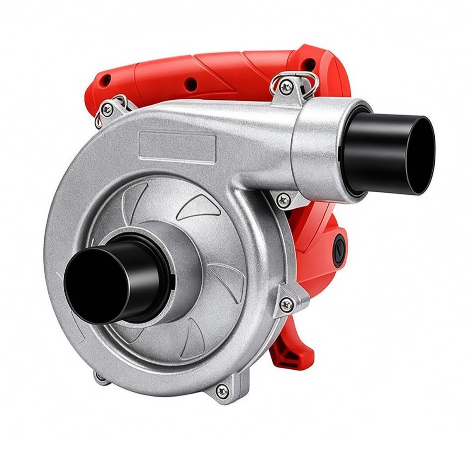 Soplador y Aspiradora Industrial con Cable Aspiradora con Tubo Flexible y Boquillas Ergonómico para Trabajadores la Construcción, Tubo 6m