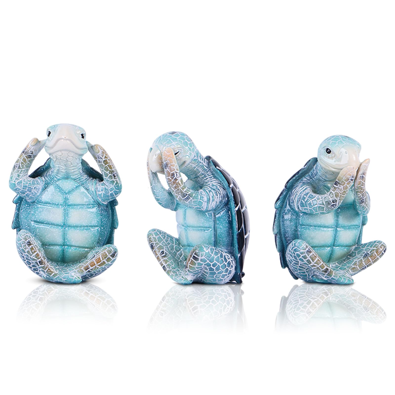 Figurines tortue de mer sagesse pour déco yoga et ambiance zen de salon