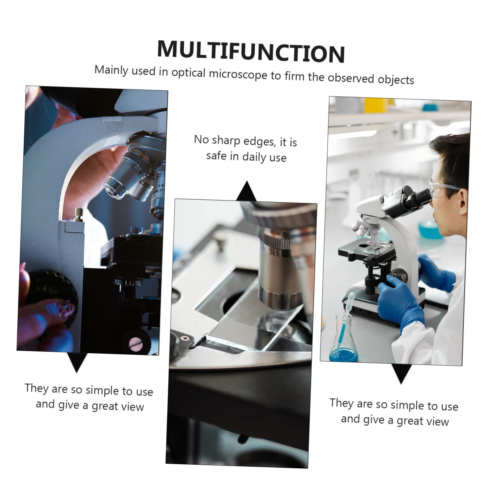Ciieeo 10 Boxes Microscope Cover Slips 22x22mm Square Super White No Edges for Students Home School Use