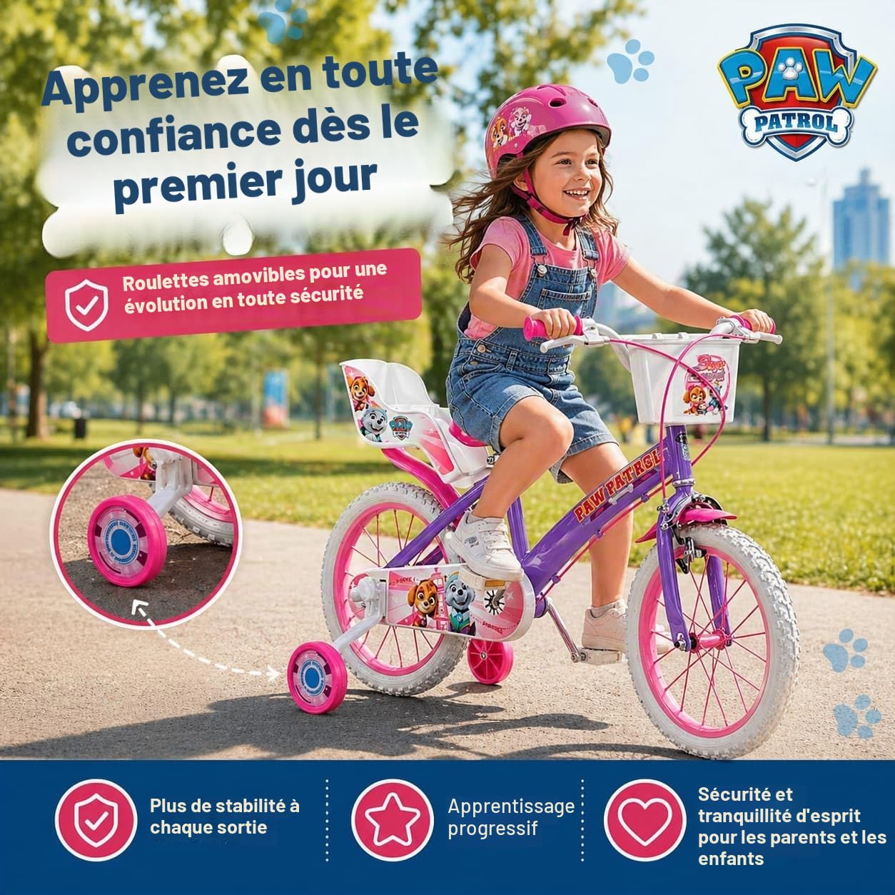 TOIMSA Vélo 16" Paw Patrol Fille