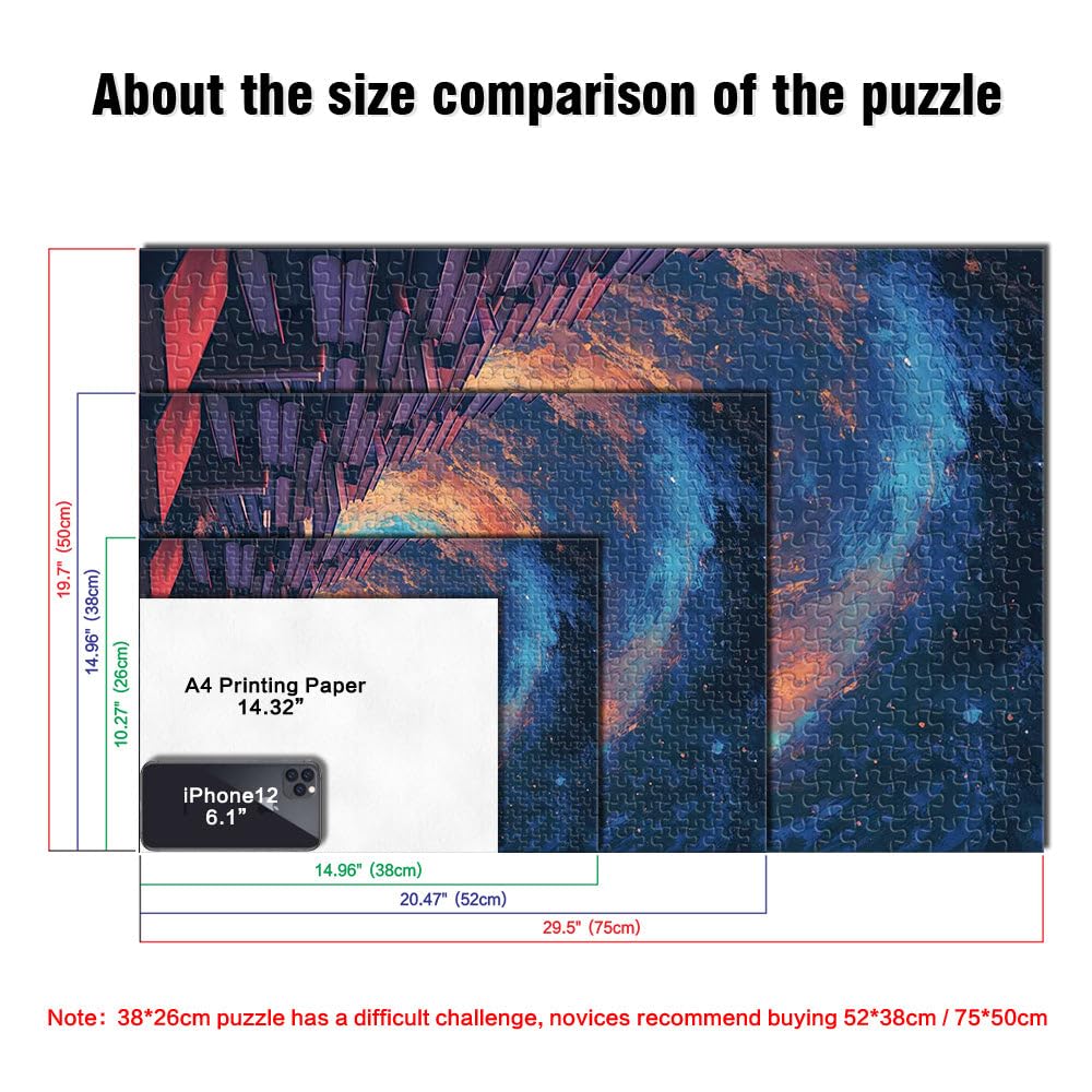 Univers surréaliste des Livres Puzzles pour Adultes de 2000 pièces Jeu de Quiz Offrir en Cadeau à Toute la Famille 70x100cm