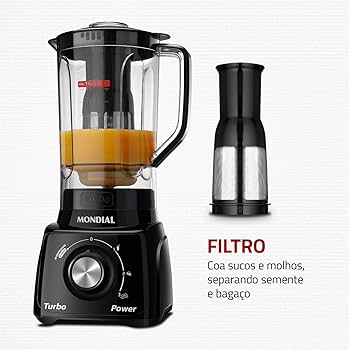 Liquidificador Turbo Power, Mondial, Preto, 550W, 110V - L-99 FB | Amazon.com.br
